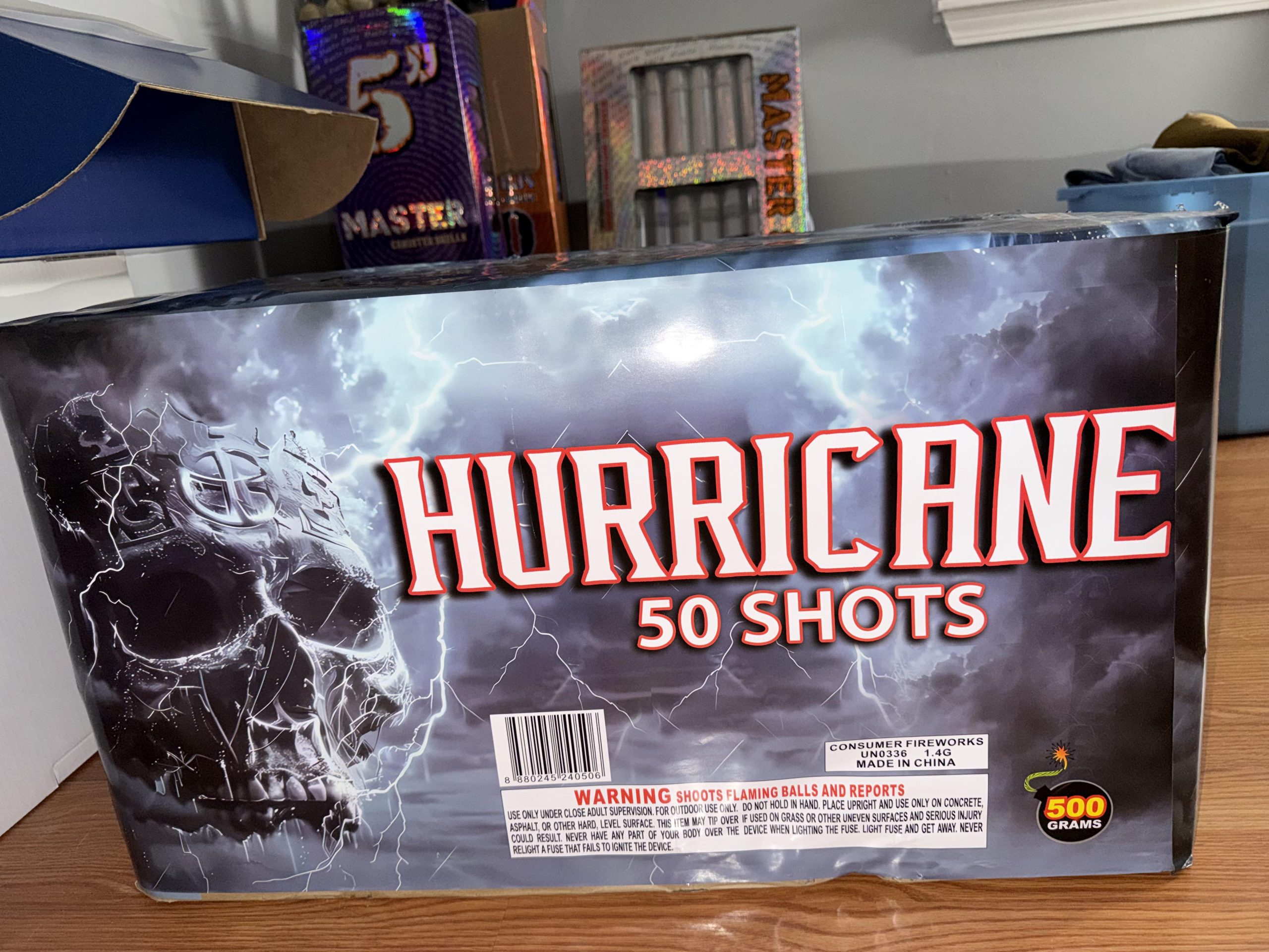 hurricane 50 shot firework
